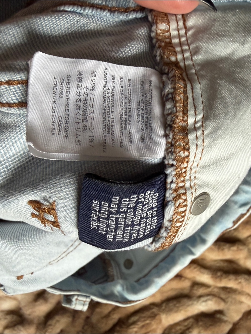 Madewell Light Blue Distressed Denim Shorts - Picture 4 of 4